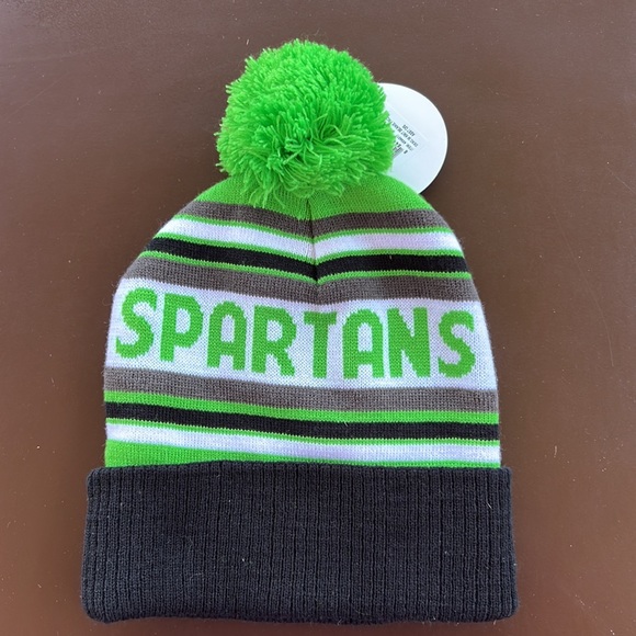 NWT Spartans knit winter beanie/hat - Picture 2 of 3